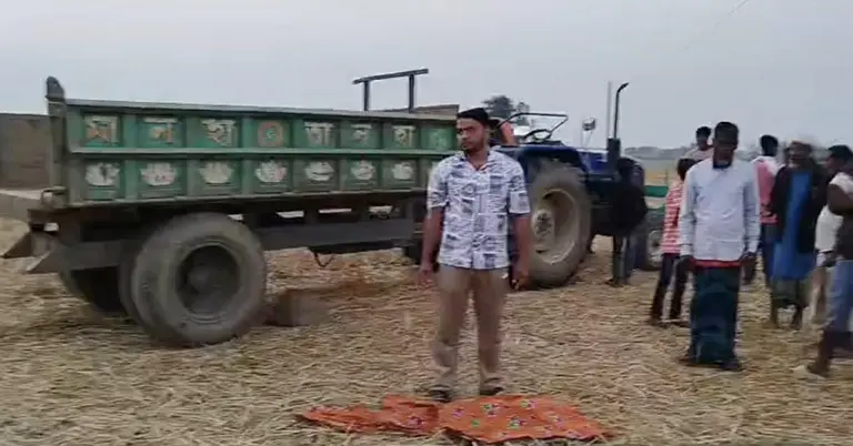 ট্রাক্টকের চাপায় শিশু নিহত